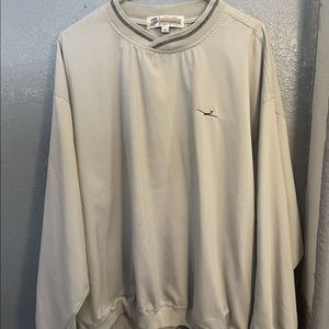 Vintage Men’s XL USA Airline Logo Beige Windbreaker Crewneck